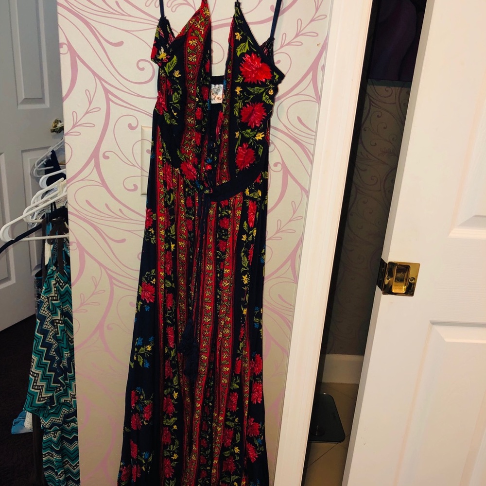 Floral Maxi Dress with Slit